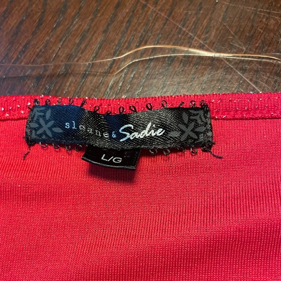 Vintage Sloane & Sadie Sparkle crossover peakaboo sleeve blouse - Picture 6 of 11